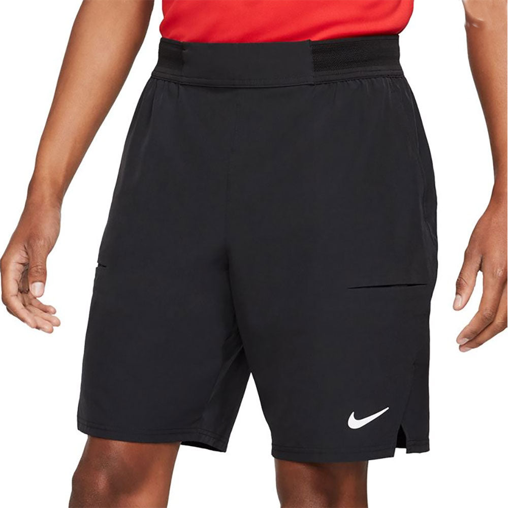 NikeCourt Dri-FIT Advantage 9in Mens Tennis Shorts - BLACK/WHITE 010/XXL
