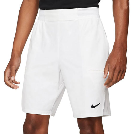 NikeCourt Dri-FIT Advantage 9in Mens Tennis Shorts - WHITE/BLACK 100/XXL