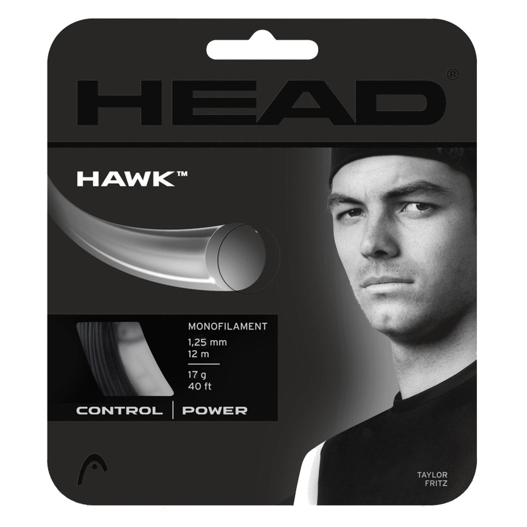 Head Hawk 17g Black Tennis String - Default Title