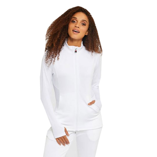 Fila White Line Collection White Womens Tennis Jacket