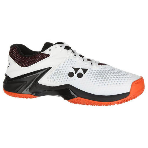 Yonex Powr Cush Eclipsion 2 Mens Clay Tennis Shoes - 11.5/White/Orange/D Medium