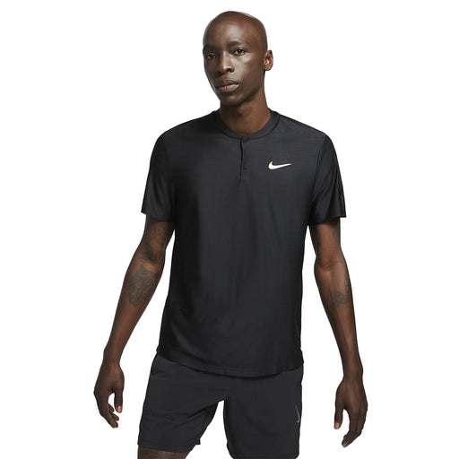 NikeCout Dri-FIT Advantage Mens Tennis Polo - BLACK 010/XXL