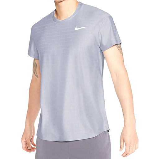 NikeCourt Dri-FIT Advantage Mens Tennis Shirt - INDIGO HAZE 519/XXL
