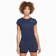 Load image into Gallery viewer, NikeCourt Dri-FIT Victory Womens Tennis Shirt - OBSIDIAN 452/XL
 - 6