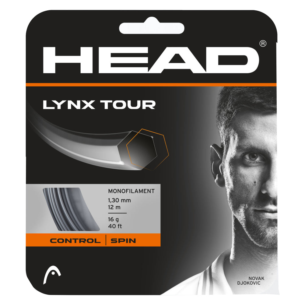 Head Lynx Tour 17g Grey Tennis String - Default Title