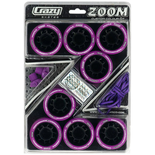 Crazy Skate Zoom Roller Skate Wheels - 8 Pack