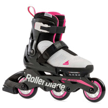 Load image into Gallery viewer, Rollerblade Microblade 3WD Girls Adj Inline Skates - Grey/Pink/5-8
 - 1