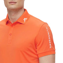 Load image into Gallery viewer, J. Lindeberg Tour Tech Amer Orange Mens Golf Polo
 - 2