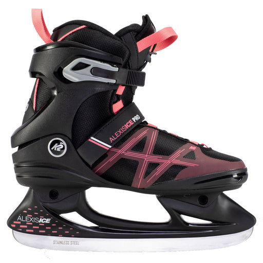 K2 Alexis Ice Pro Black-Rose Womens Ice Skates