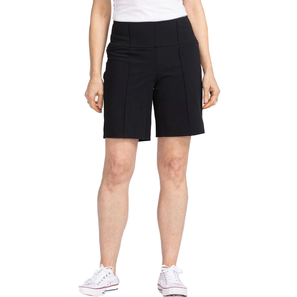 Kinona Tailored n Trim 8in Womens Golf Shorts - Black/XL