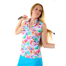Load image into Gallery viewer, Skea Celestial Womens Sleeveless Golf Shirt - Aloha/XL
 - 1