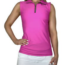 Load image into Gallery viewer, Skea Celestial Womens Sleeveless Golf Shirt - Fuchsia/XL
 - 3