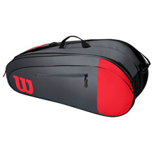 Load image into Gallery viewer, Wilson Team 6 Pack Tennis Bag - Red/Gray
 - 11