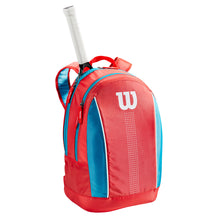 Load image into Gallery viewer, Wilson Junior Tennis Backpack - Coral/Blu/Wht
 - 4