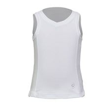 Load image into Gallery viewer, Sofibella White Racquet Girls Tennis Tank Top - White/Blanc/L
 - 3