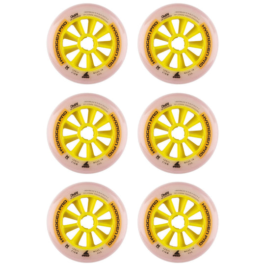 Rollerblade Hydrogen Pro 125mm Firm Inline Skate Wheels 6-pack