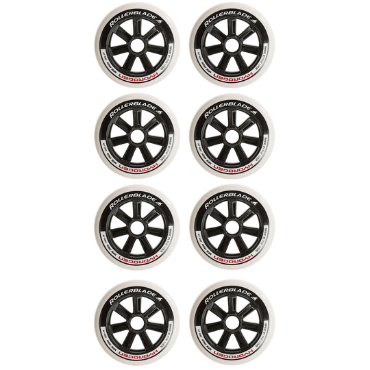Rollerblade Hydrogen 100mm/85A Inline Skate Wheels 8-Pack