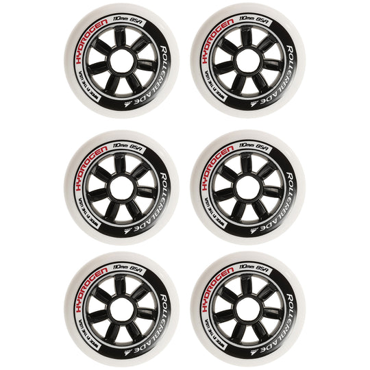 Rollerblade Hydrogen 110mm/85A Inline Skate Wheels 6-Pack