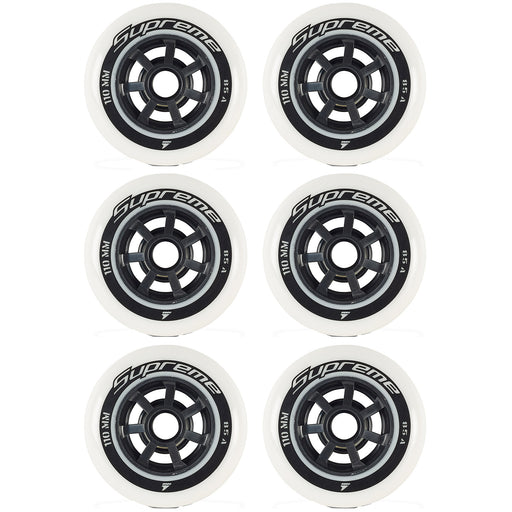 Rollerblade Supreme 110mm/85A Inline Skate Wheels - White