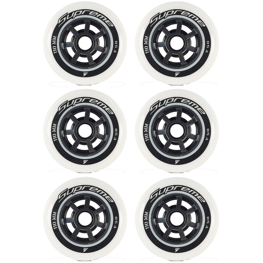 Rollerblade Supreme 110mm/85A Inline Skate Wheels 6-Pack
