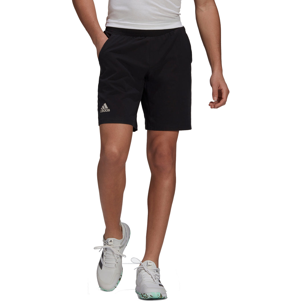 Adidas Ergo Black 9in Mens Tennis Shorts