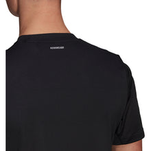 Load image into Gallery viewer, Adidas Club 3 Stripes Black Mens Tennis Shirt
 - 2