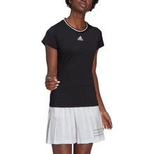 Load image into Gallery viewer, Adidas Freelift Match Black Womens Tennis Shirt
 - 1