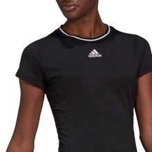 Load image into Gallery viewer, Adidas Freelift Match Black Womens Tennis Shirt
 - 2