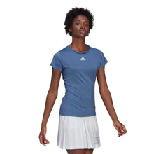 Load image into Gallery viewer, Adidas Freelift Match Blue Womens Tennis Shirt - Crw Blu/Crw Nvy/XL
 - 1