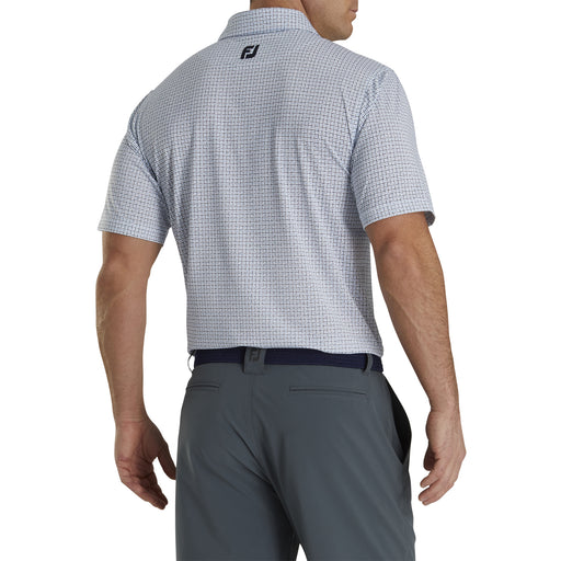 FootJoy Lisle Open Weave Print Mens Golf Polo