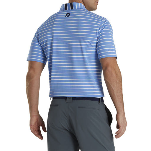 FootJoy Pique Mixed Stripe Self Clr Mens Golf Polo