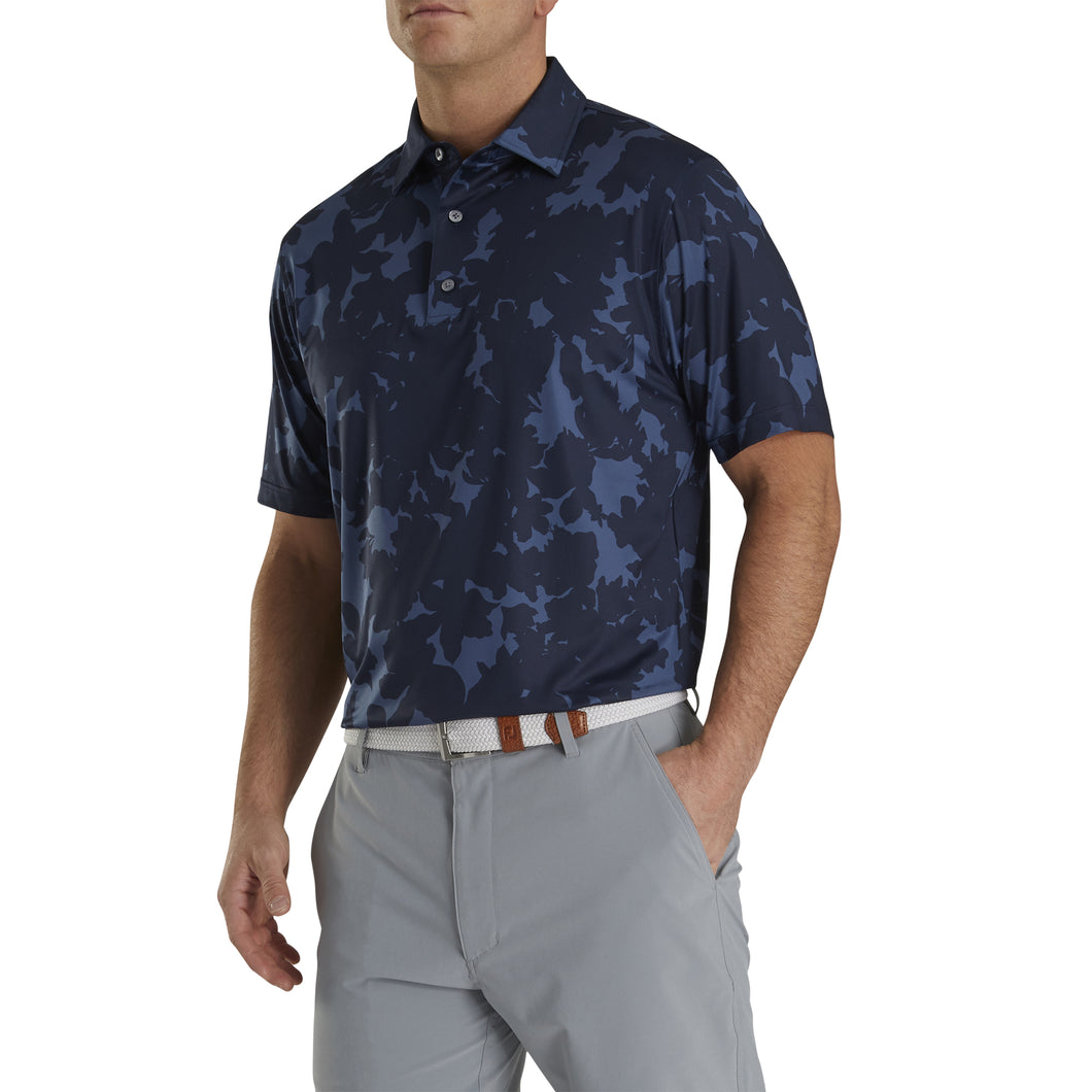 FootJoy Lisle Camo Floral Print Mens Golf Polo