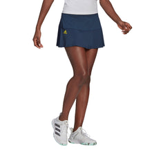 Load image into Gallery viewer, Adidas Match Crew Navy Womens Tennis Skirt - Cre Nvy/Aci Yel/M
 - 1