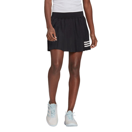 Adidas Club Pleated Black Womens Tennis Skirt - Black/White/L