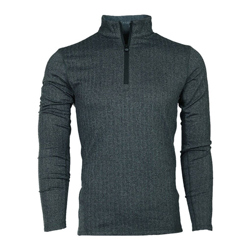 Greyson Herringbone Tate Mens Golf 1/4 Zip - BLK HRINGBN 960/XL