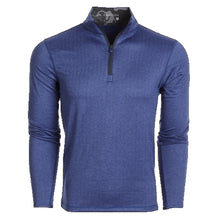 Load image into Gallery viewer, Greyson Herringbone Tate Mens Golf 1/4 Zip - NVY HRINGBN 970/XL
 - 2