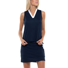 Load image into Gallery viewer, Lucky in Love Pleats To Meet You MDN Wmn Golf Polo
 - 1
