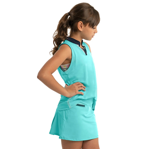 Lucky in Love Birdie Girls Sleeveless Golf Polo