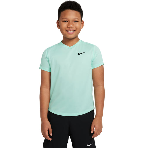 NikeCourt Dri-FIT Victory Boys Tennis Shirt - MINT FOAM 379/XL