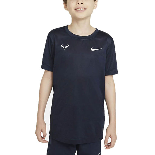 NikeCourt Dri-FIT Rafa Boys Tennis T-Shirt 2021 - OBSIDIAN 451/XL