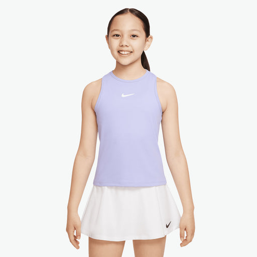 NikeCourt Dri-FIT Victory Girls Tennis Tank Top - LT THISTLE 569/L
