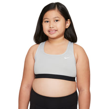 Load image into Gallery viewer, Nike Swoosh Girls Sports Bra - CARBON HTHR 091/L
 - 1