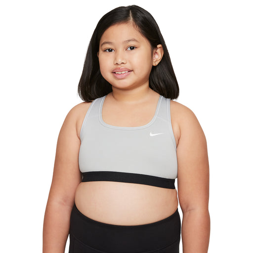 Nike Swoosh Girls Sports Bra - CARBON HTHR 091/L