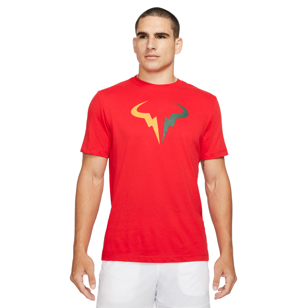 NikeCourt Dri-FIT Rafa Mens Tennis T-Shirt - CHILE RED 673/XL
