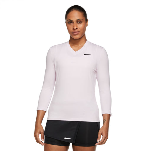 NikeCourt DF UV Victory 3/4 Womens Tennis Shirt - REGAL PINK 695/L