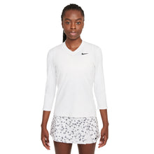 Load image into Gallery viewer, NikeCourt DF UV Victory 3/4 Womens Tennis Shirt - WHITE 100/XL
 - 3