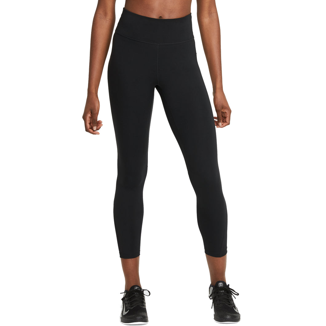 Nike One Mid-Rise 7/8 Black Womens Leggings