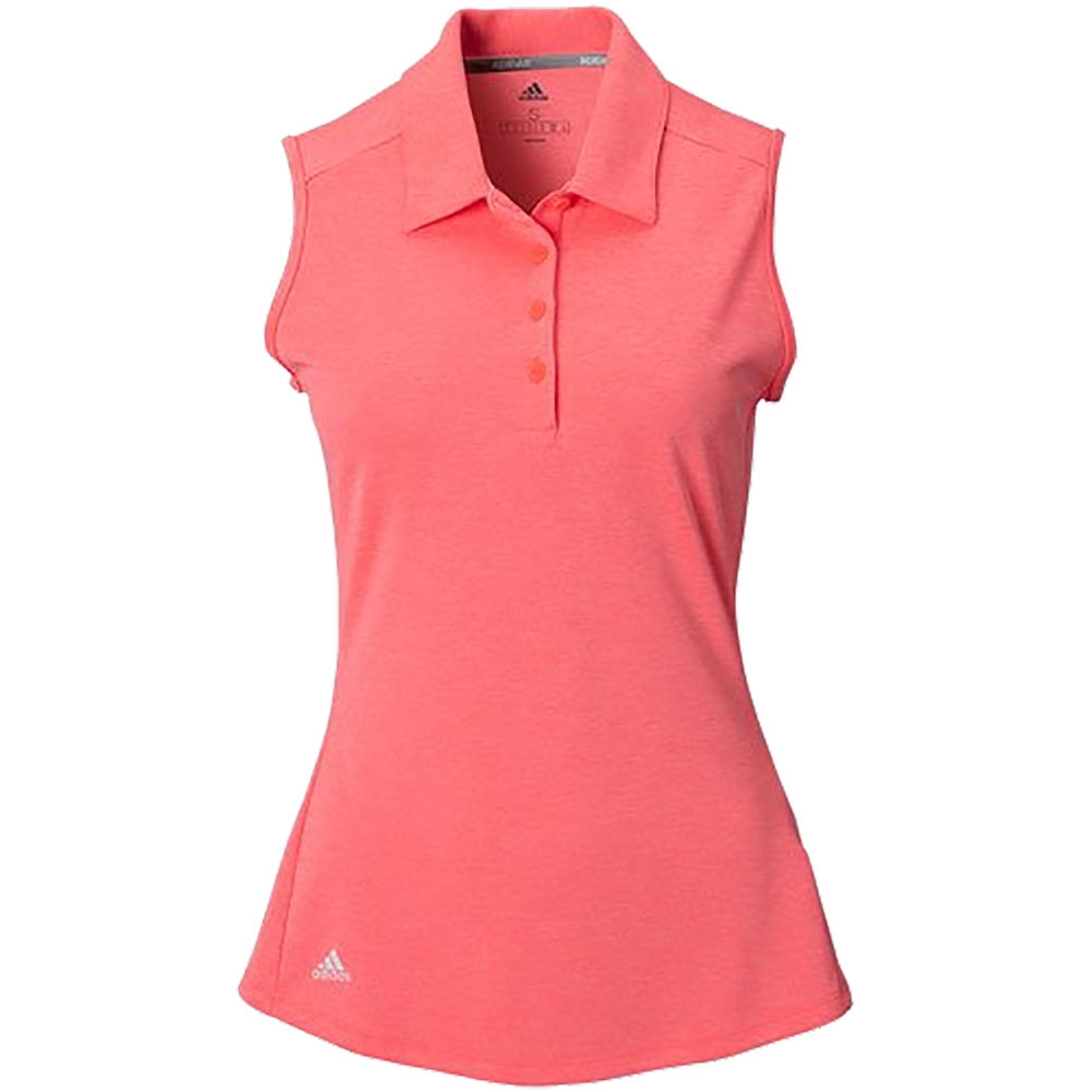 Adidas Advantage Flash Red Wmns SL Golf Polo - Flash Red Mel/XL