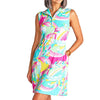Gottex Zip Neck Pink Martinique Womens Sleeveless Dress