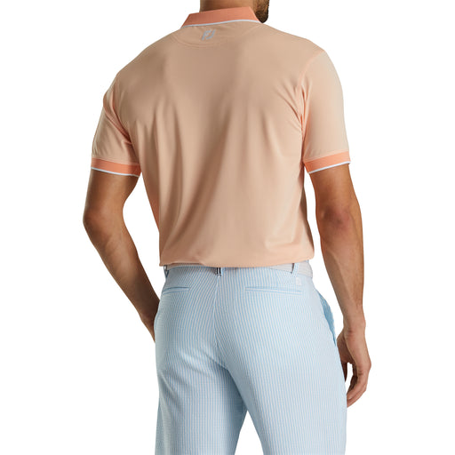 FootJoy Southern Living Solid Peach Mens Golf Polo